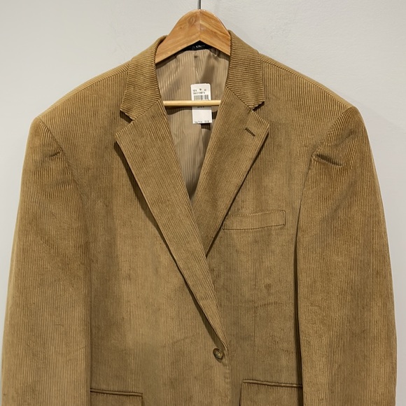 Men’s size 48L corduroy sports blazer jacket two button New England Collection - Picture 2 of 16